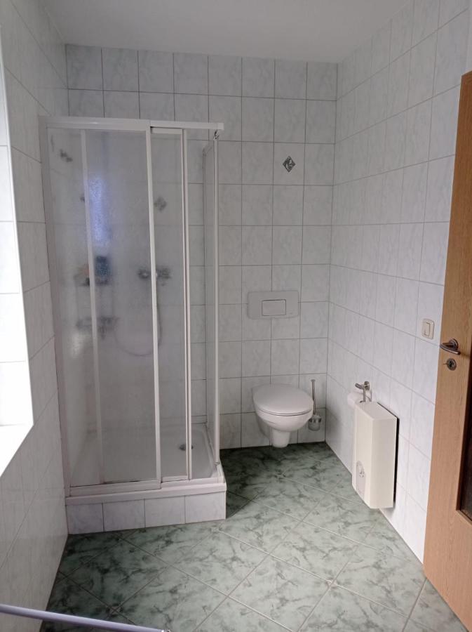 Ferienwohnung Greifenbach, Gartennutzung, Haustiere Willkommen Geyer Zewnętrze zdjęcie
