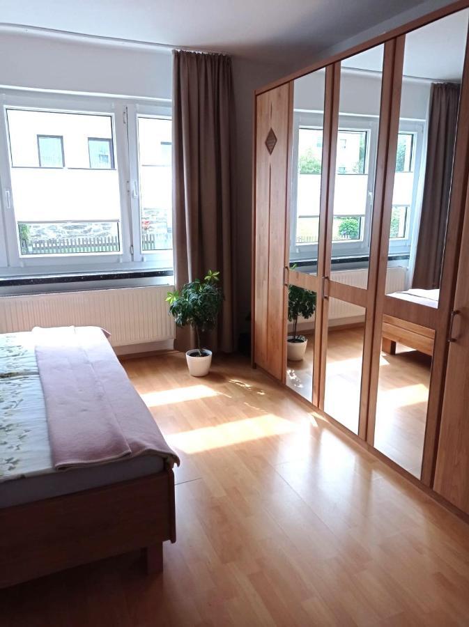 Ferienwohnung Greifenbach, Gartennutzung, Haustiere Willkommen Geyer Zewnętrze zdjęcie