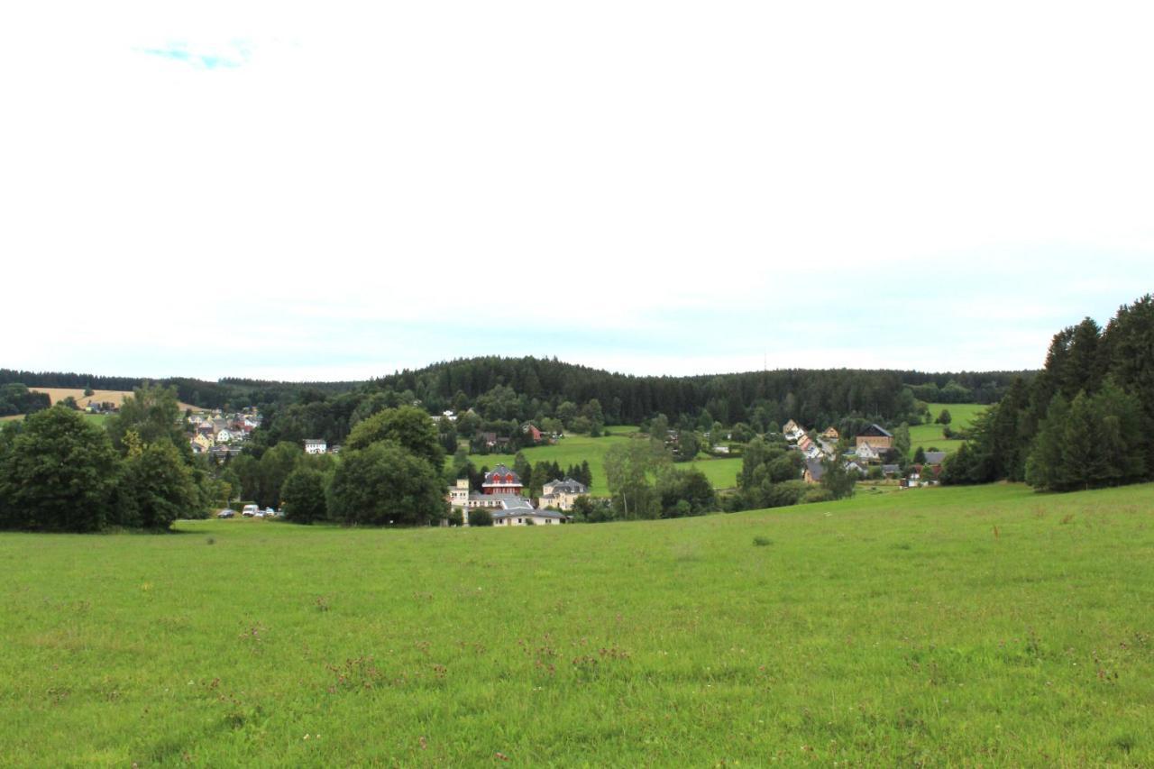 Ferienwohnung Greifenbach, Gartennutzung, Haustiere Willkommen Geyer Zewnętrze zdjęcie